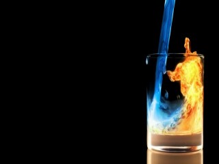 Fire and Ice Glass