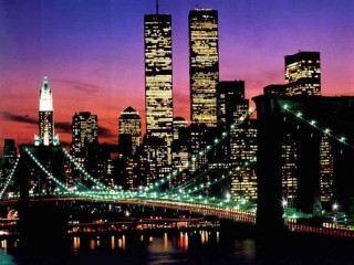 World Trade Center overlooking Brooklyn Bridge